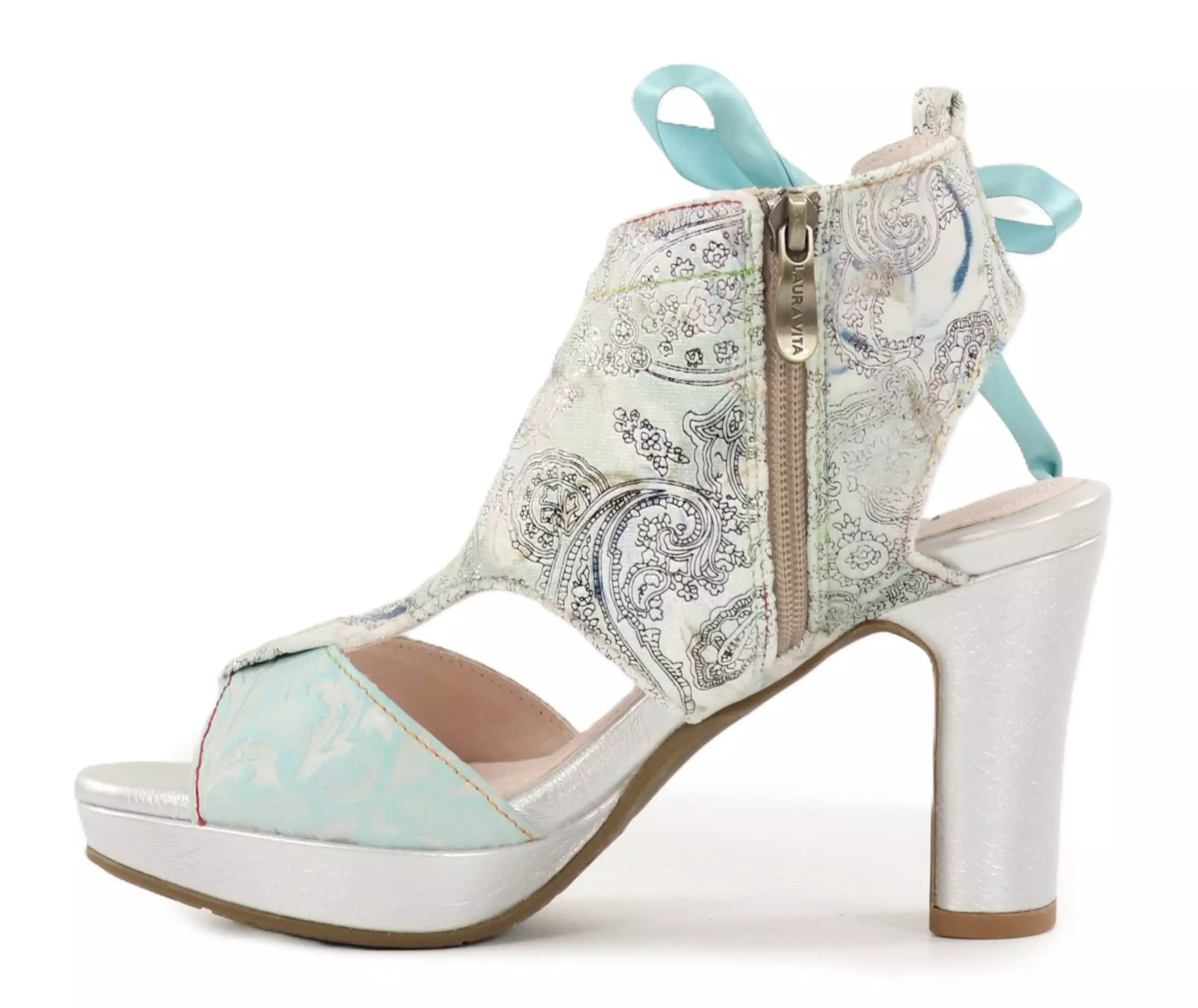 Laura Vita women's high-heeled sandals Hicao 09 ciel