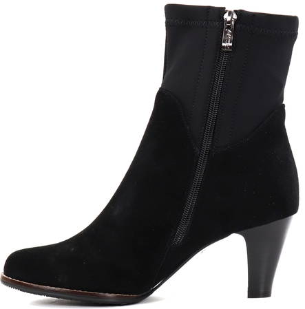 Fuzz Ankle Boots 554, Black - Women's ankle boots - 127213 - 2