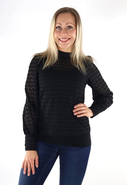 JDY Shirt lace black - Women's long sleeved shirts - 134353 - 1