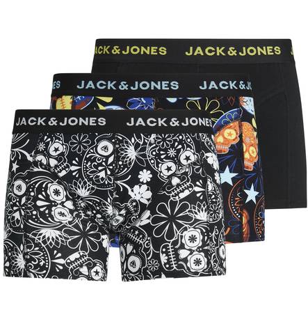 Jack&Jones Boxers Sugar skull, black - Men's boxers and socks - 131953 - 1