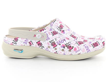 Nursing Care Machine Washable Sandals Leather, love - Women's work shoes - 126973 - 1