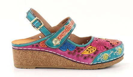 Laura Vita Sandals Facscineo 0321 turquoise - Women's sandals - 135263 - 1