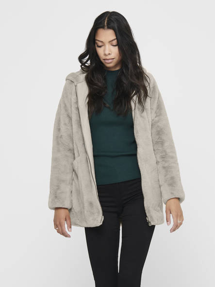 Only Jacket faux fur moonbeam - Women's light jackets - 129613 - 1