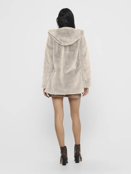 Only Jacket faux fur moonbeam - Women's light jackets - 129613 - 2