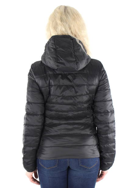 Only Lightweight Quilted Jacket Tahoe hood black - Women's light winter jackets - 131683 - 2