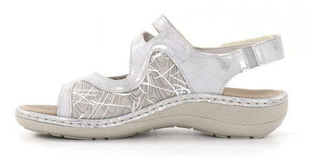 Rieker Remonte Sandals D7647-40 silver - Rieker women`s sandals - 135523 - 2