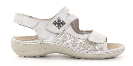 Rieker Remonte Sandals D7647-40 silver - Rieker women`s sandals - 135523 - 1