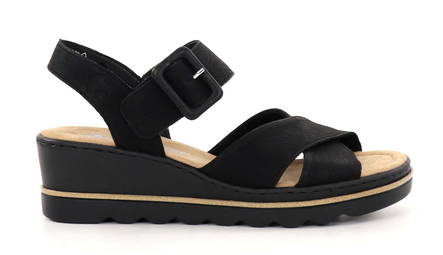 Rieker women's sandals 67463-00 black - Rieker women`s sandals - 135683 - 1