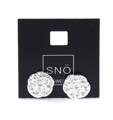 Snö of Sweden Earrings Helsinki big s/clear - Earrings - 133803 - 1