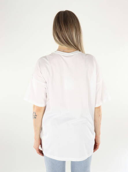 Only women's t-shirt Oversize white - Women's T-shirts - 135953 - 2