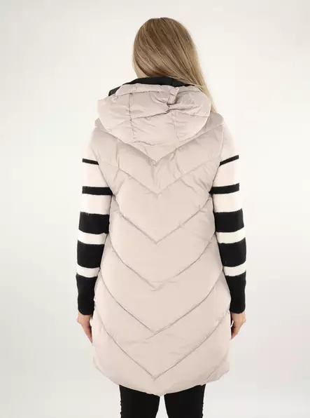 JDY women's quilted vest chateau gray/black - Women's vests - 136823 - 2