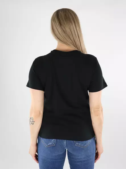 JDY women's cotton t-shirt Print black/kiss - Women's T-shirts - 138583 - 2