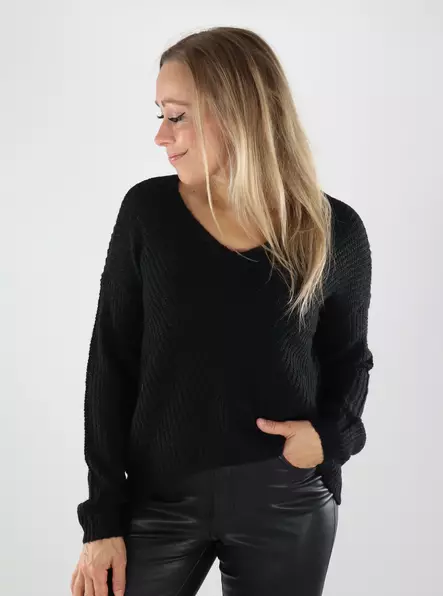 JDY women's sweater JDYNEW Pullover black - Women's knitwear - 139073 - 1