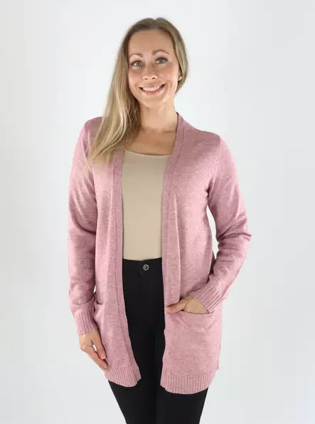 Vila cardigan VIRIL OPEN L/S KNIT CARDIGAN nostalgia rose - Women's knitwear - 141433 - 1