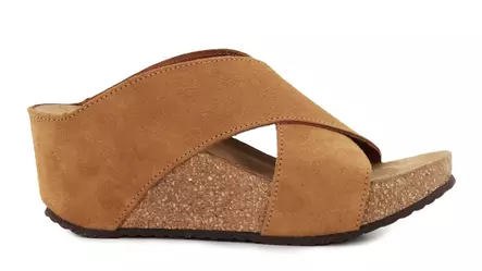 Copenhagen Shoes wedge mules Frances 23 cognac - Women's mules - 138373 - 2