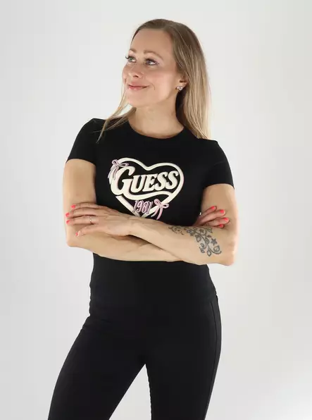 Guess T-shirt V6YI09 K4276 JBLK black - Women's T-shirts - 141363 - 1