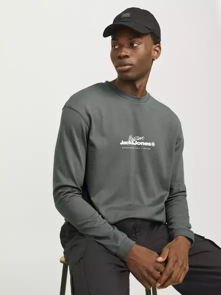 Jack&Jones men's long sleeve shirt Branding Tee - Men's long sleeved shirts - 137593 - 1