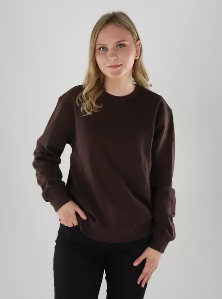 JDY Sweatshirt JDYAMALFI LIFE coffee bean - Women's hoodies and colleges - 141303 - 1