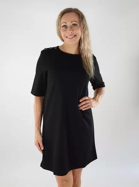 JDY women's stretch dress Button black - Dresses and tunics - 139043 - 1