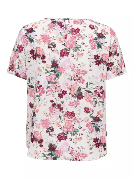Only Carmakoma plus size t-shirt cloud dancer/small summer - Women's T-shirts - 138043 - 2