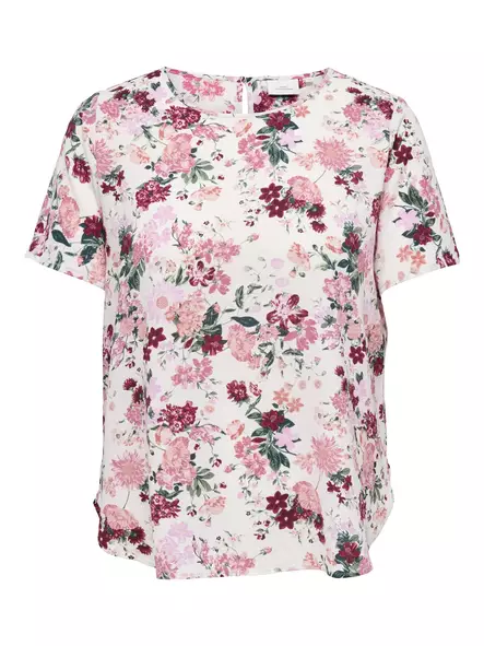 Only Carmakoma plus size t-shirt cloud dancer/small summer - Women's T-shirts - 138043 - 1
