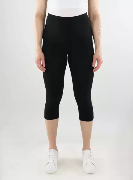 Only women's cotton leggings ONLLIVE Love 3/4 black - Leggings - 138213 - 1