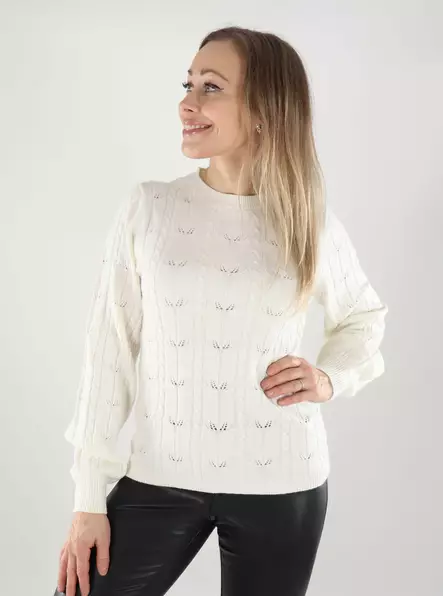 Only women's sweater Structure baby's breath - Women's knitwear - 139973 - 1