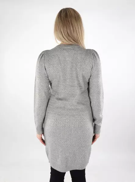 Only Cardigan Puff medium grey - Women's knitwear - 137333 - 2