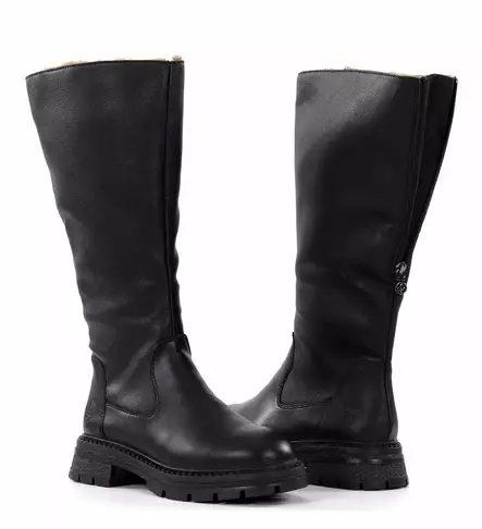 Rieker Women's Leather Boots Z9856-00 Black - Rieker boots - 136893 - 1