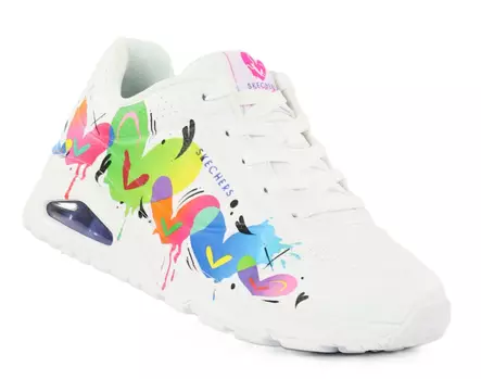 Skechers women's sneakers 190008/WMLT UNO - OPEN YOUR HEART white/multi - Skechers women`s sneakers - 140543 - 1