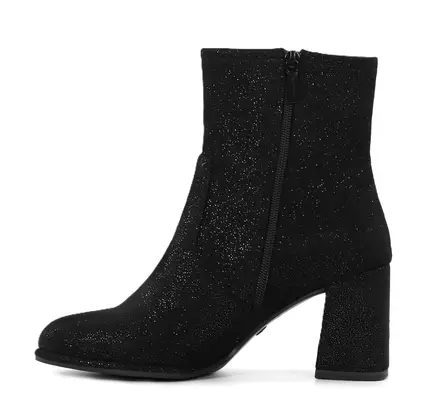 Tamaris women's glitter ankle boots 25057-43 black struct - Tamaris ankle boots - 139753 - 2