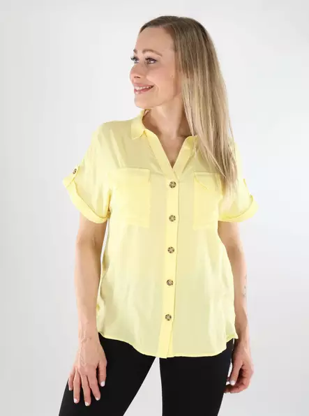 Vero Moda women's t-shirt Bumpy Shirt lemon meringue - Women's T-shirts - 138473 - 1