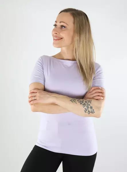Vero Moda women's t-shirt VMPANDA Modal purple heather - Women's T-shirts - 138363 - 1