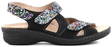 Belvida Sandals 31007, Black/mix flor - Women's work shoes - 127713 - 1
