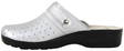 Golden Fit Mules 616 C high-gloss silver - Women's work shoes - 125323 - 2