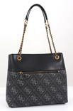 Guess Bag Berta coal logo - Handbags - 132653 - 2