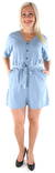 JDY Playsuit life 2/4, Light Blue - Women's shorts and capris - 126433 - 1