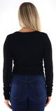 JJXX women's rib Shirt rib black - Women's long sleeved shirts - 133983 - 2