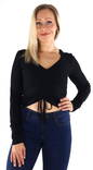 JJXX women's rib Shirt rib black - Women's long sleeved shirts - 133983 - 1