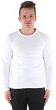 Jack & Jones Shirt Basic O-neck, White - Men's long sleeved shirts - 121243 - 1