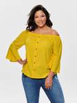 Only Carmakoma Shirt Sunny off shoulder - Women's long sleeved shirts - 123213 - 1