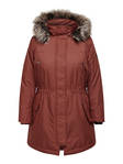 Only Carmakoma Coat roastedrusset - Women's parka coats - 129433 - 3
