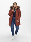 Only Carmakoma Coat roastedrusset - Women's parka coats - 129433 - 1