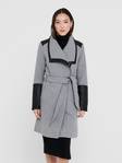 Only Wool Coat Elly mix, Light Grey - Women's wool coats - 127363 - 1