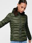 Only Women's Lightweight Quilted Jacket Tahoe hood forest - Women's light winter jackets - 131843 - 4