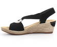 Rieker Wedge Sandals 624H6-00, Black - Rieker women`s sandals - 128623 - 2