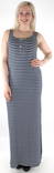 Vila Maxi Dress, black, bluewhite stripe - Dresses and tunics - 126183 - 1