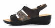 Mode Erika women's wedge sandals 264-809 black - Women's sandals - 136293 - 2