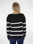 Only Sweater Geena xo black/cloud dancer - Women's knitwear - 136663 - 2