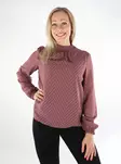Vila women's shirt Highneck rose brown - Women's long sleeved shirts - 136773 - 1